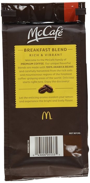 McDonalds McCafe Premium Roast Ground Coffee Bag 12.oz (Pack of 2) (Premium Roast - Medium) N5