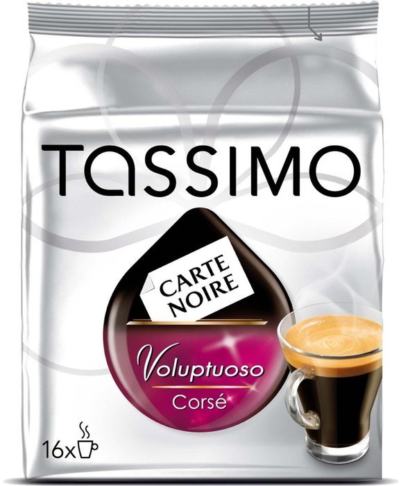 Tassimo Carte Noir Voluptuoso Corse, 16-Count T-Discs for Tassimo Brewers