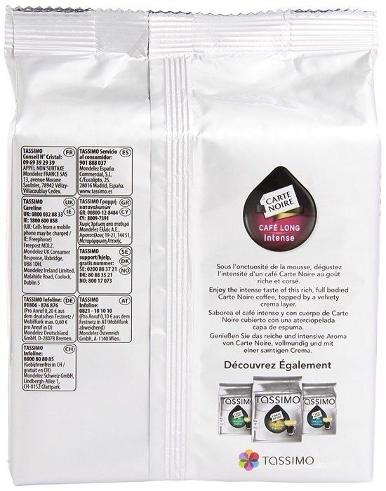 Tassimo Carte Noir Voluptuoso Corse, 16-Count T-Discs for Tassimo Brewers N7