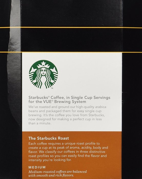 32 Count - Starbucks Breakfast Blend Coffee Vue Cup For Keurig Vue Brewers N2