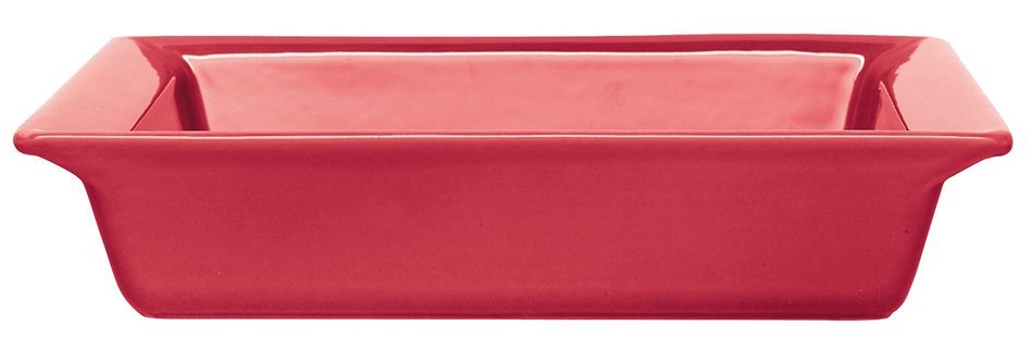 Emile Henry 10-Inch Square Baker, Raspberry