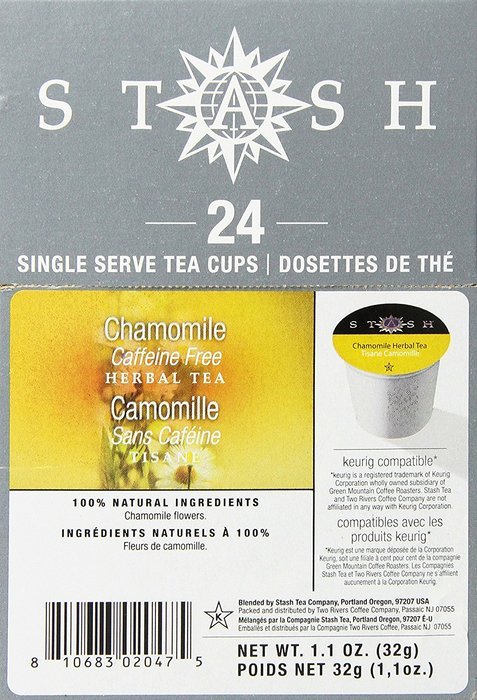 Stash Tea Mango Passionfruit Single-Cup Tea for Keurig K-Cup Brewers, 24 Count N43