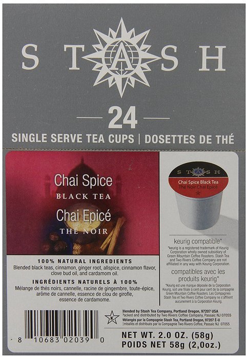 Stash Tea Mango Passionfruit Single-Cup Tea for Keurig K-Cup Brewers, 24 Count N56