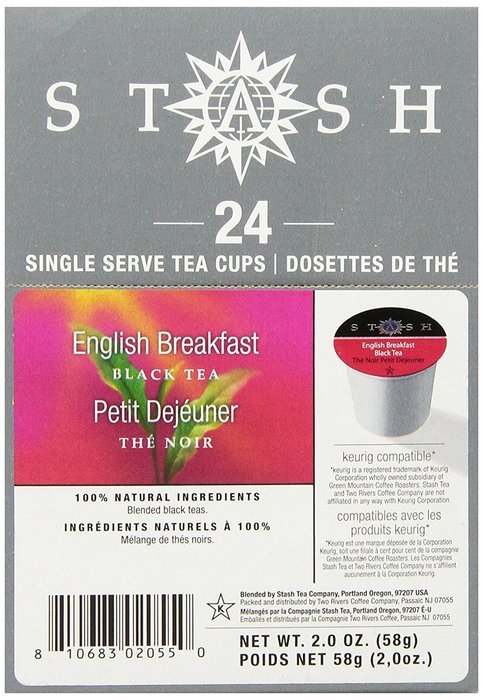 Stash Tea Mango Passionfruit Single-Cup Tea for Keurig K-Cup Brewers, 24 Count N81