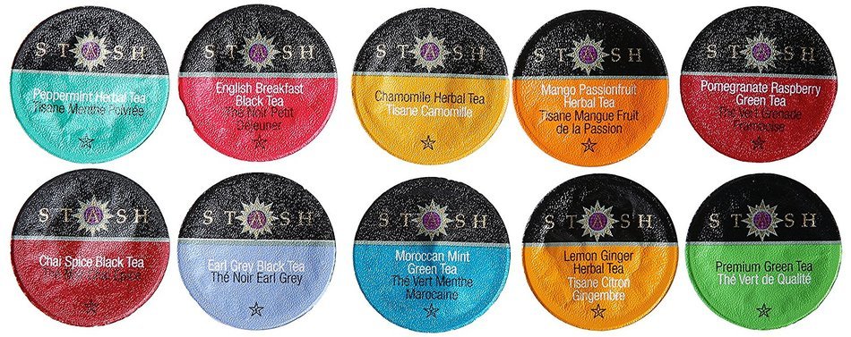 Stash Tea Mango Passionfruit Single-Cup Tea for Keurig K-Cup Brewers, 24 Count N147
