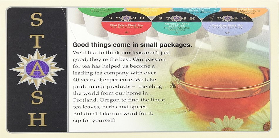 Stash Tea Mango Passionfruit Single-Cup Tea for Keurig K-Cup Brewers, 24 Count N157