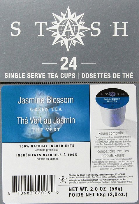 Stash Tea Mango Passionfruit Single-Cup Tea for Keurig K-Cup Brewers, 24 Count N161