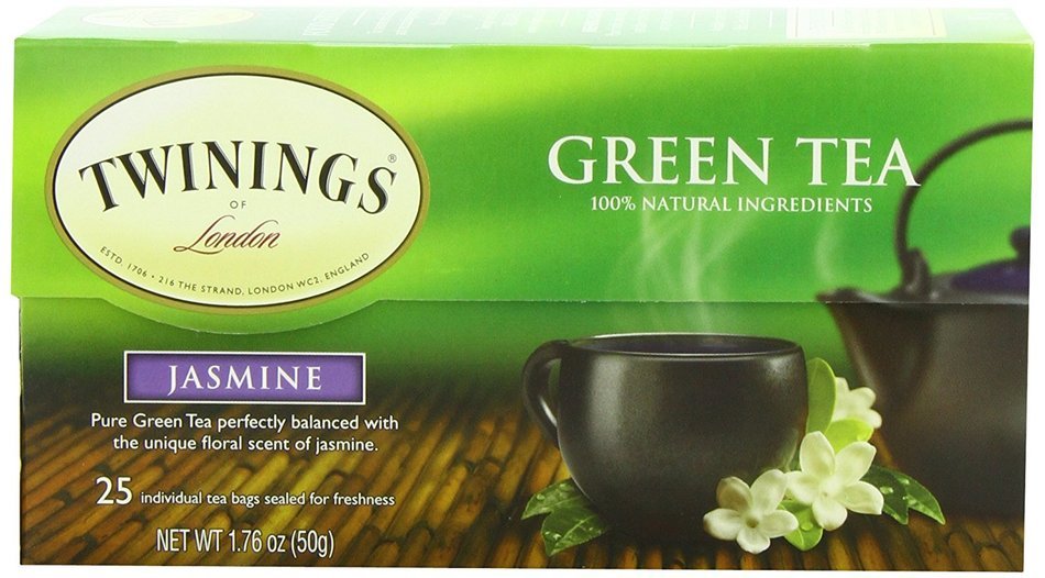 Twinings Green Tea with Jasmine, 25 Count