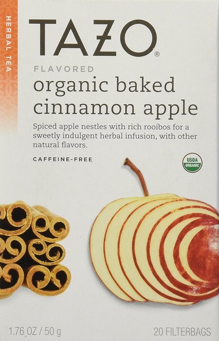 Tazo Organic Cinnamon Apple Rooibos Herbal Tea