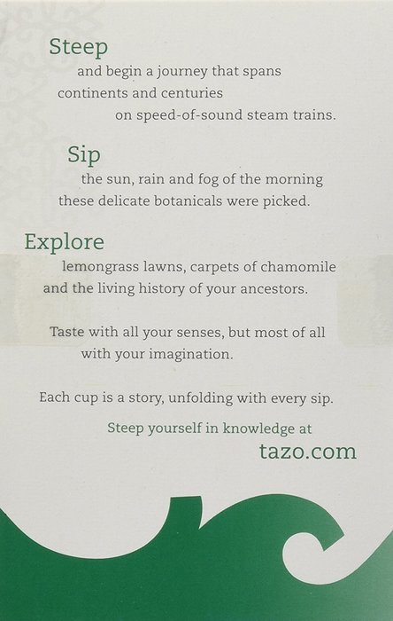 Tazo Organic Cinnamon Apple Rooibos Herbal Tea N2