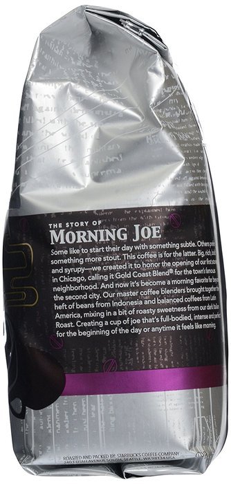 Starbucks Coffee Morning Joe, GROUND, 12 oz (Pack of 3) N4