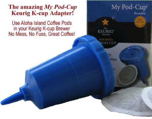 Aloha Island Coffee KONA-POD, Island Breakfast Med Light Roast, Kona & Hawaiian Coffee Blend, 36-Count Coffee... N5