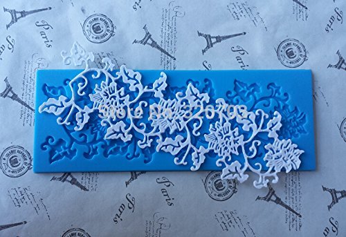 New Arrive, New Flowers Shape Silicone Lace Mold for Fondant Cake Decorating, Bakeware. Kitchen Tools