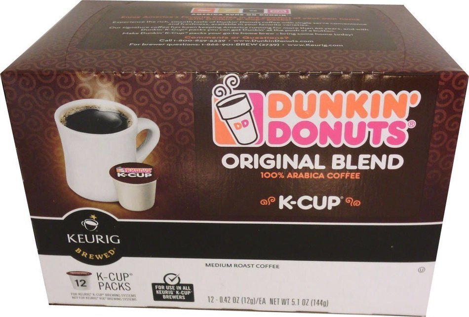 Dunkin Donuts Original Blend Pods K-Cup Pods 54 Count