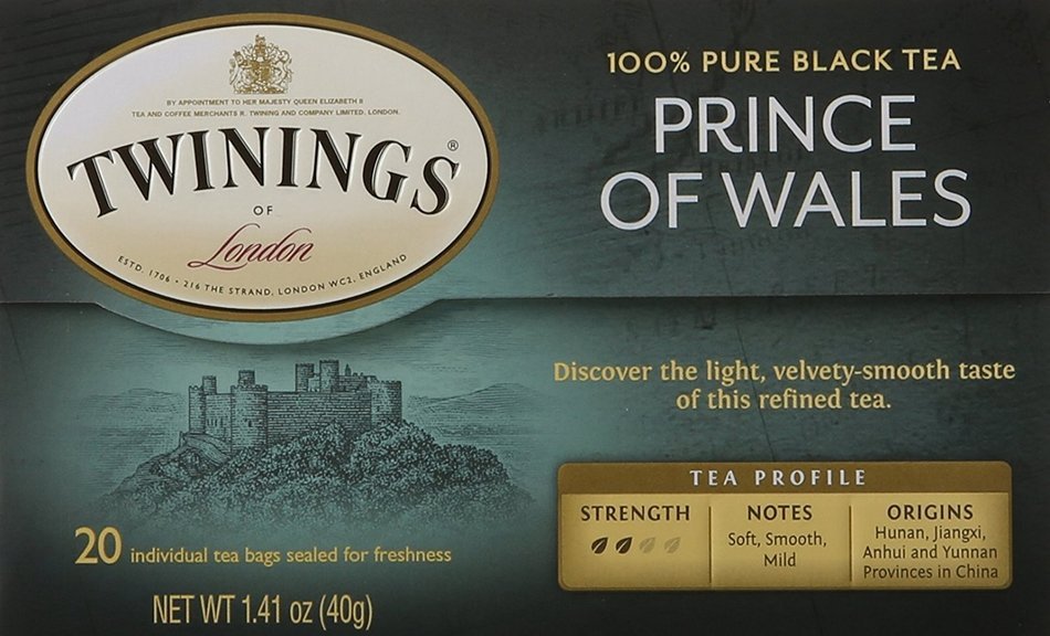 Twinings Prince of Wales Tea, Tea Bags, 20 Count