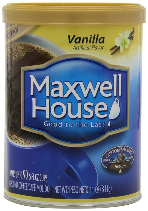 Maxwell House Vanilla Ground Coffee, 11-Ounce Cannister (Pack of 3)