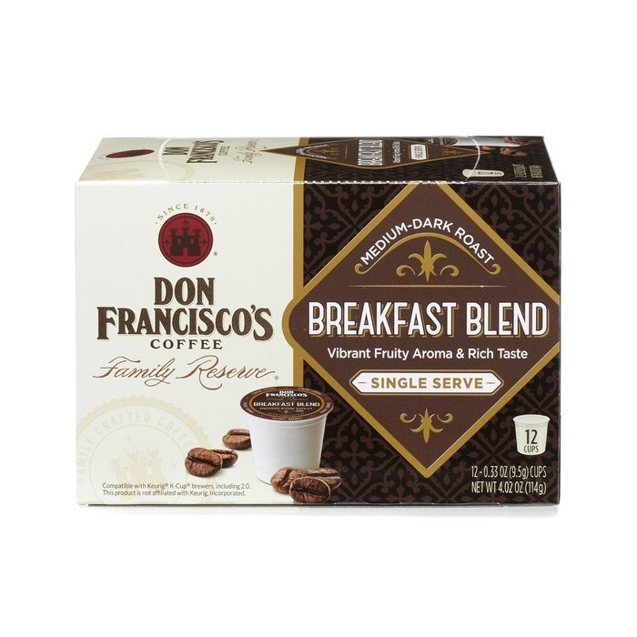 Don Francisco's Coffee Family Reserve Single Serve Coffee, Vanilla Nut, 12 Count (Packaging May Vary) N7
