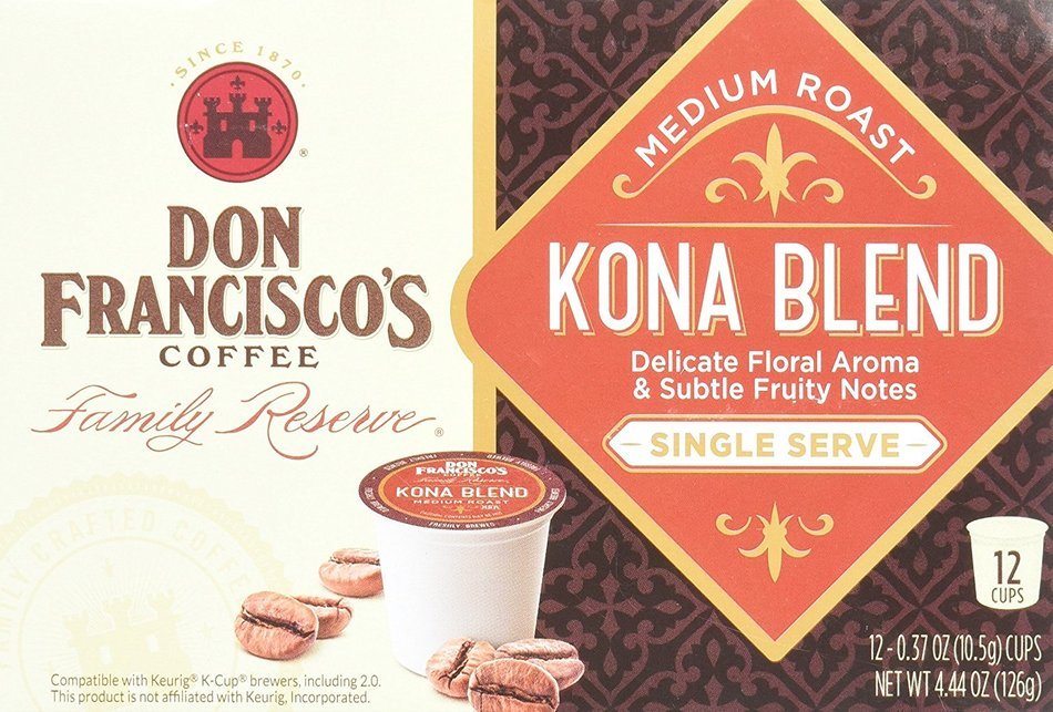 Don Francisco's Coffee Family Reserve Single Serve Coffee, Vanilla Nut, 12 Count (Packaging May Vary) N12