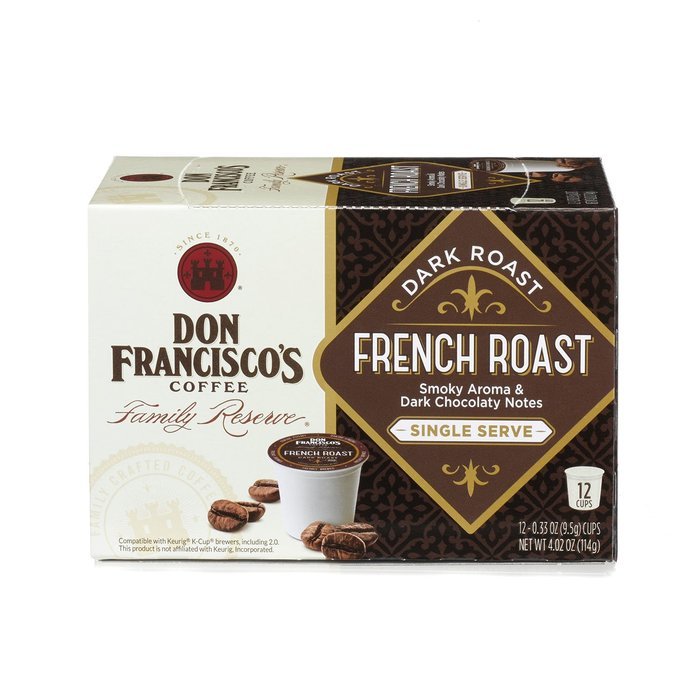 Don Francisco's Coffee Family Reserve Single Serve Coffee, Vanilla Nut, 12 Count (Packaging May Vary) N19