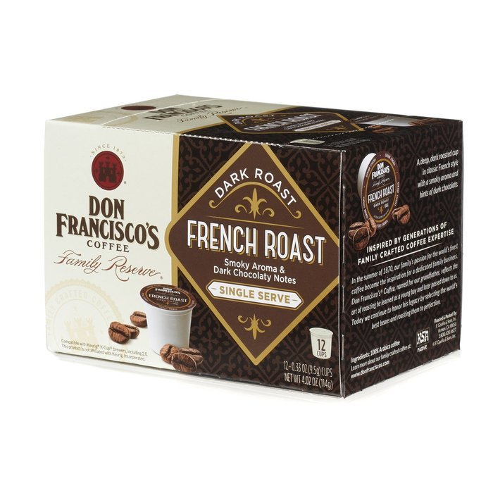 Don Francisco's Coffee Family Reserve Single Serve Coffee, Vanilla Nut, 12 Count (Packaging May Vary) N20