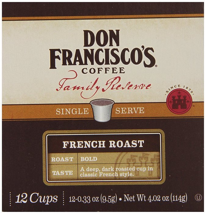 Don Francisco's Coffee Family Reserve Single Serve Coffee, Vanilla Nut, 12 Count (Packaging May Vary) N24