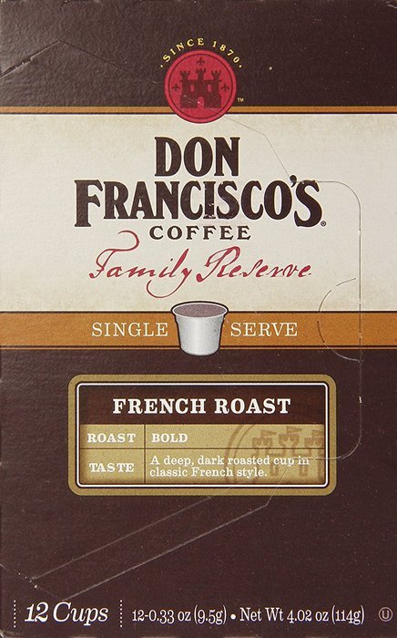 Don Francisco's Coffee Family Reserve Single Serve Coffee, Vanilla Nut, 12 Count (Packaging May Vary) N25