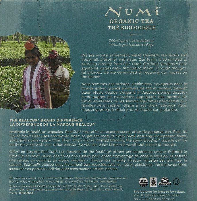 NUMI Organic Tea Capsules, Aged Earl Grey, 16 Count N3