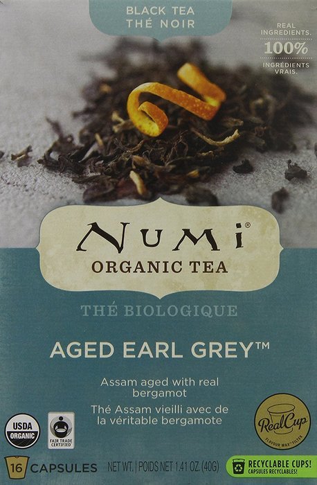 NUMI Organic Tea Capsules, Aged Earl Grey, 16 Count N4