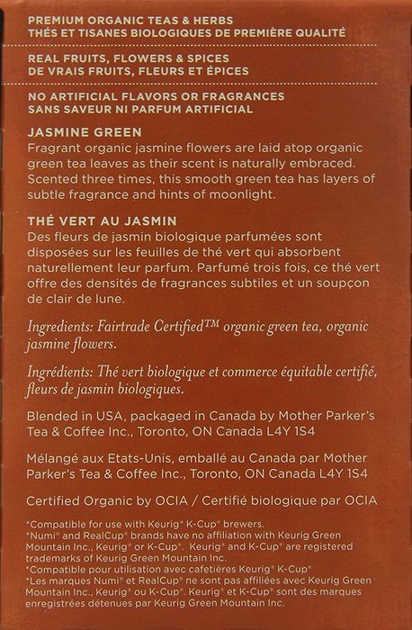 NUMI Organic Tea Capsules, Aged Earl Grey, 16 Count N10