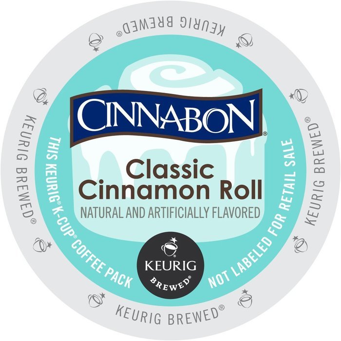 Cinnabon K-Cup Portion Pack for Keurig Brewers, Classic Cinnamon Roll, 24 Count