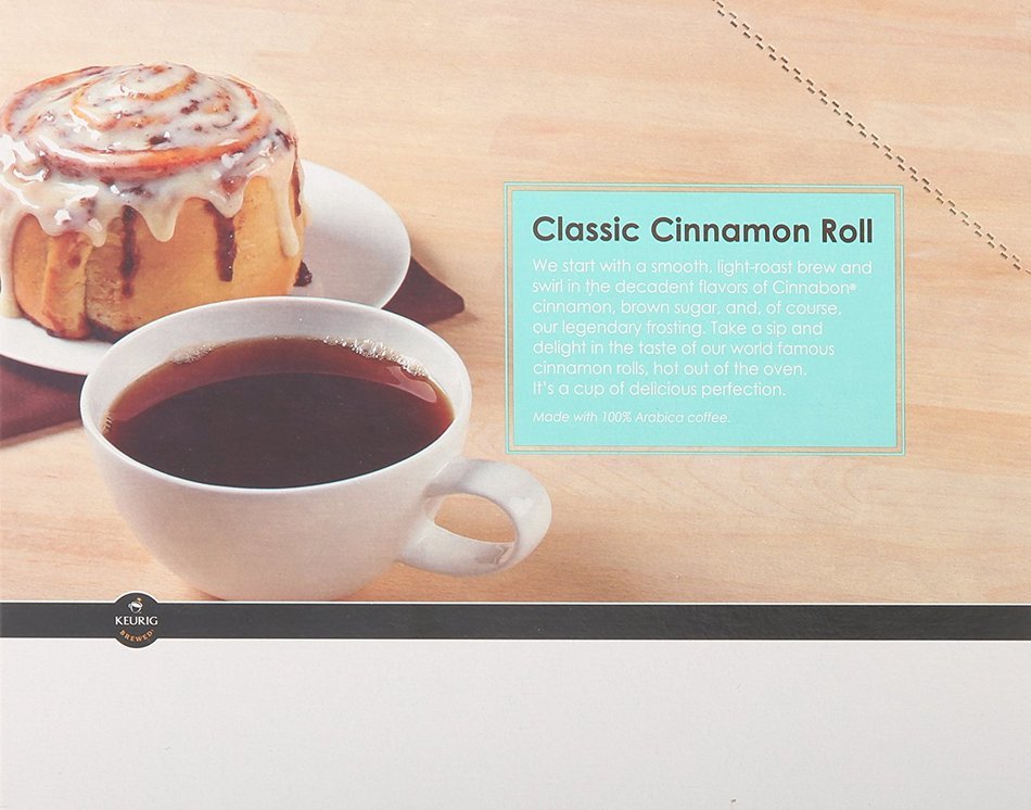 Cinnabon K-Cup Portion Pack for Keurig Brewers, Classic Cinnamon Roll, 24 Count N2