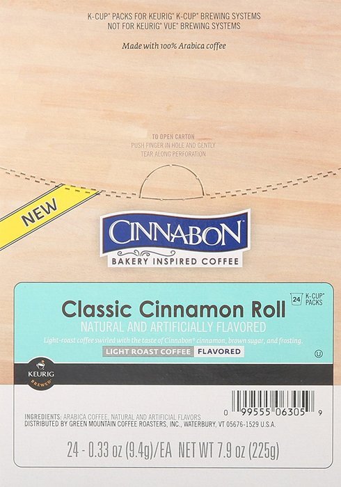 Cinnabon K-Cup Portion Pack for Keurig Brewers, Classic Cinnamon Roll, 24 Count N3