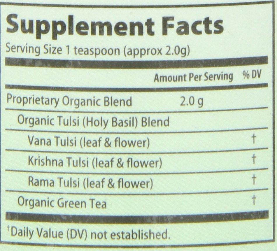 Organic India Tulsi Green Tea, 3.5 oz N4