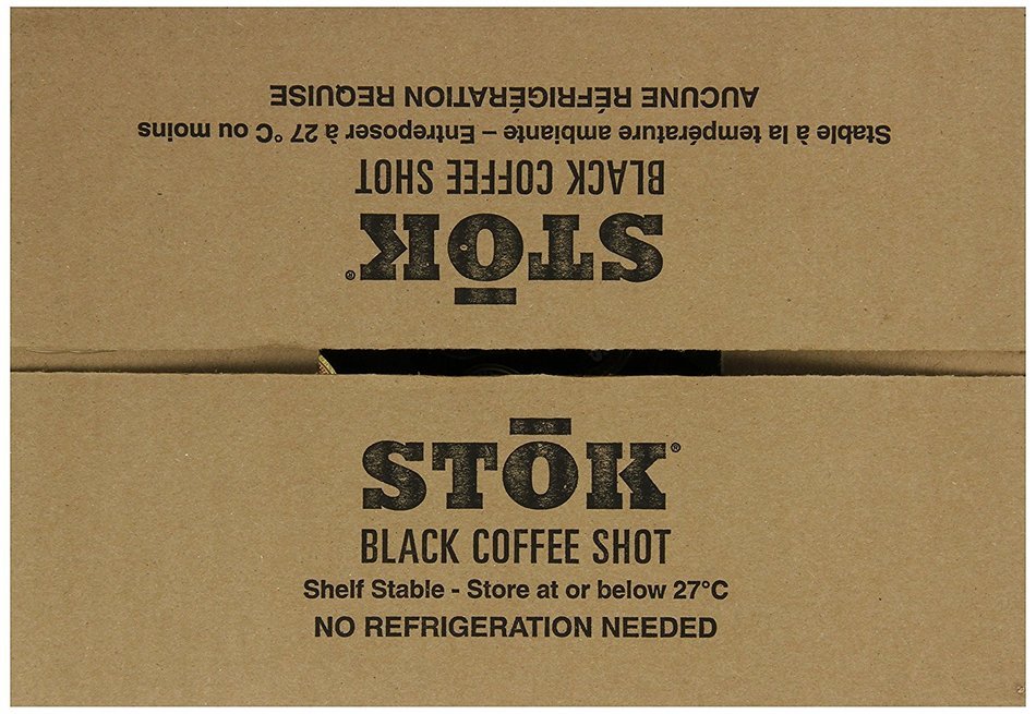 SToK Caffeinated Black Coffee Shots, 264-Count Single-Serve Packages N4