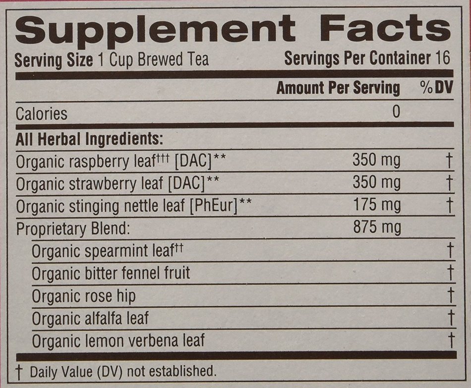 Traditional Medicinals Organic Pregnancy Herbal Tea 2-Pack;32 Count. N3