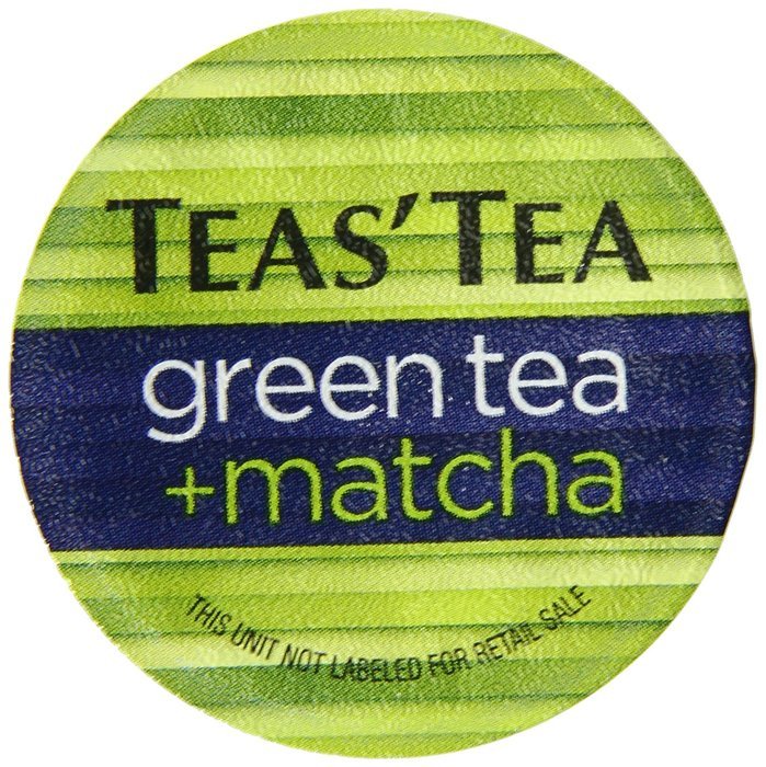 Teas' Tea Green Tea Plus Matcha, Single Serve Cups 12 Count