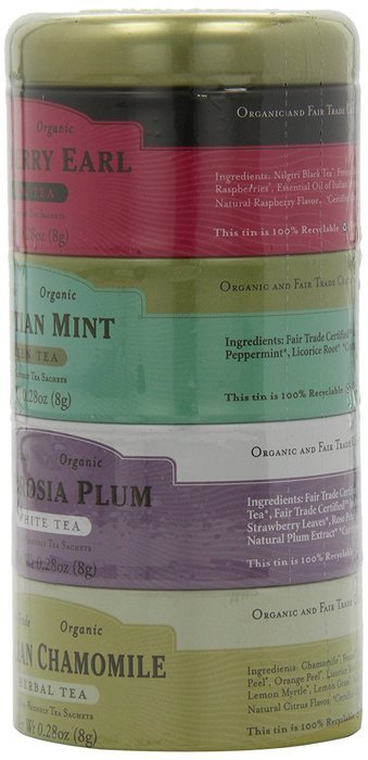 Zhena's Gypsy Tea Variety Sampler Tin, 16-Count Tea Sachets N5