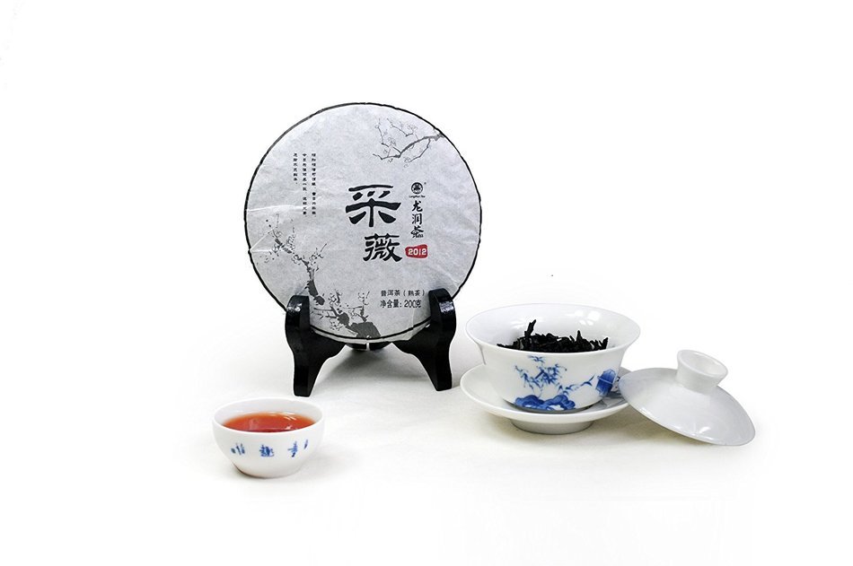 Yunnan Longrun Pu-erh Tea Cake-Caiwei (Year 2012,Fermented, 200g) N2