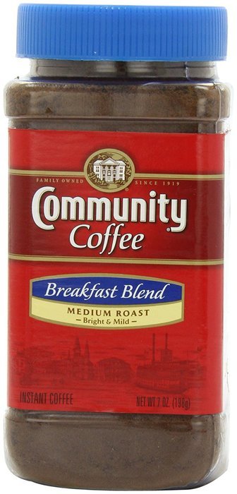 Community Coffee and Chicory Instant Coffee 7-Ounce Jars (Pack of 4) N15