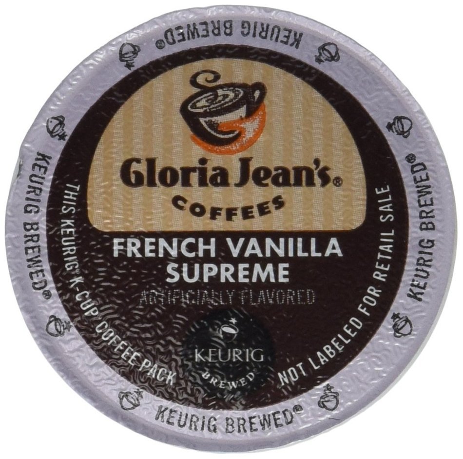 Gloria Jean's Coffees, French Vanilla Supreme, K-Cup Portion Pack for Keurig K-Cup Brewers, 24-Count (Pack of 2)
