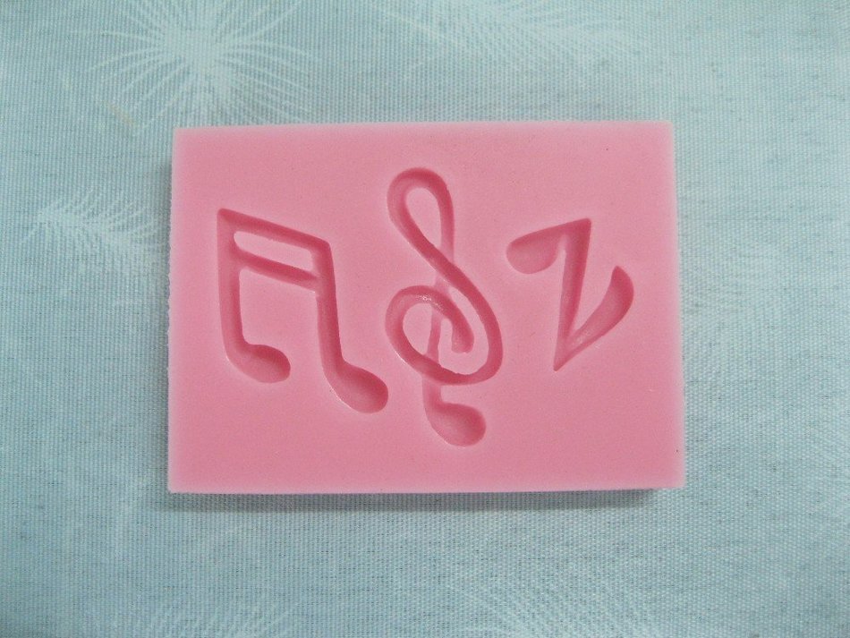 Anyana Chocolate Fondant Silicone Mold Musical Note Sugarcraft Cake Decorating Tools N2