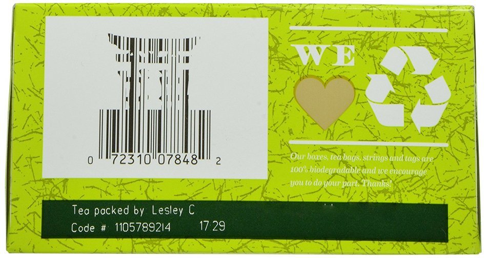 Bigelow Organic Green Tea, 40-Count Boxes (Pack of 6) N3