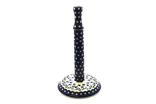 Polish Pottery Paper Towel Holder - Bleeding Heart