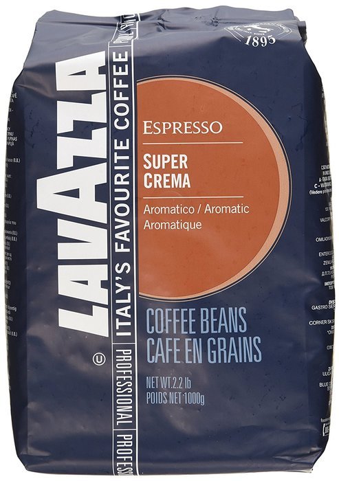 Lavazza Italian "Super Crema" Espresso Whole Bean Value Pack (3 x 2.2 lb bags)