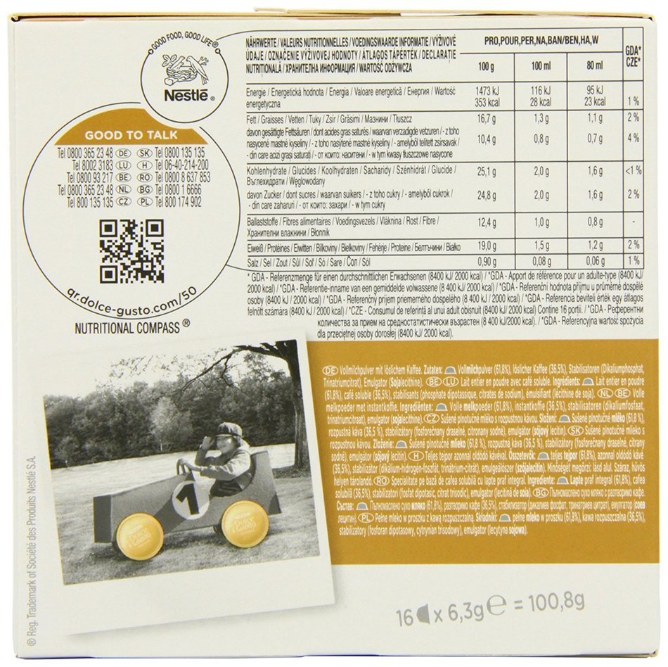Nescaf? Dolce Gusto Cortado Espresso Macchiato (Pack of 3, Total 48 Capsules) N4