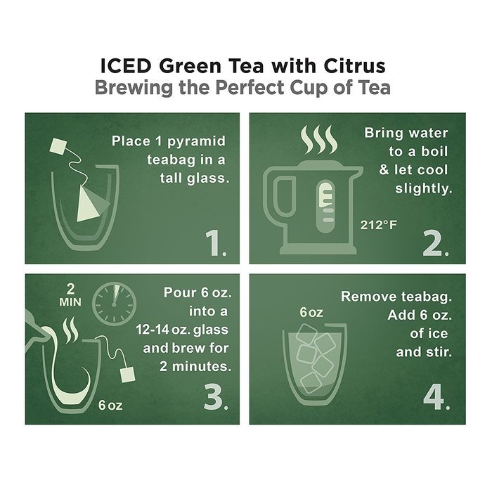 Pure Leaf Hot Tea Bags, Green Tea with Mint, 16 Count (Pack of 6) N5