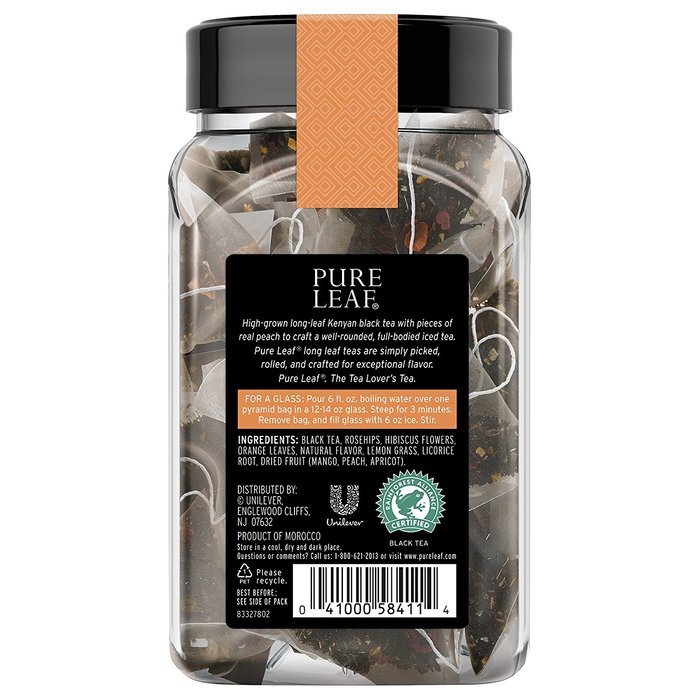 Pure Leaf Hot Tea Bags, Green Tea with Mint, 16 Count (Pack of 6) N37