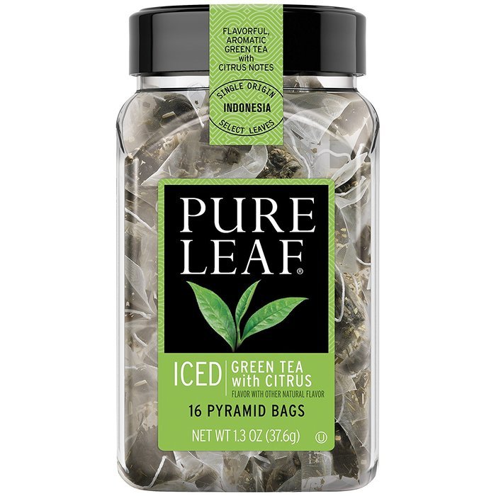 Pure Leaf Hot Tea Bags, Green Tea with Mint, 16 Count (Pack of 6) N58
