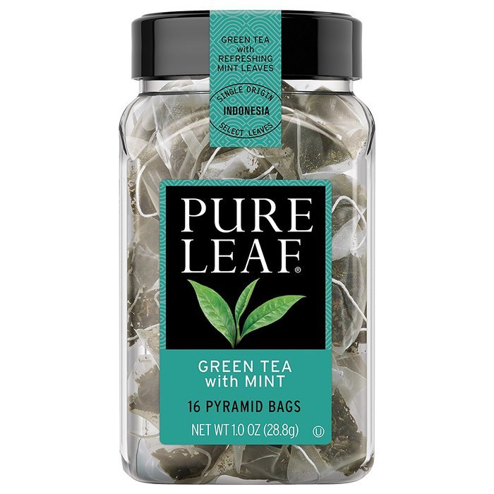 Pure Leaf Hot Tea Bags, Green Tea with Mint, 16 Count (Pack of 6) N72