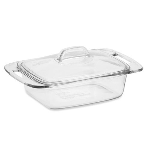 Pyrex, Easy Grab Covered Glass Casserole Dish, 2 qt - 1 ea